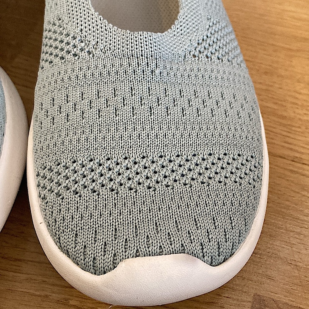 NWT Ryka Knit Perforated Slip-Ons Maisey Gray Mist Size 8.5 - Picture 8 of 9